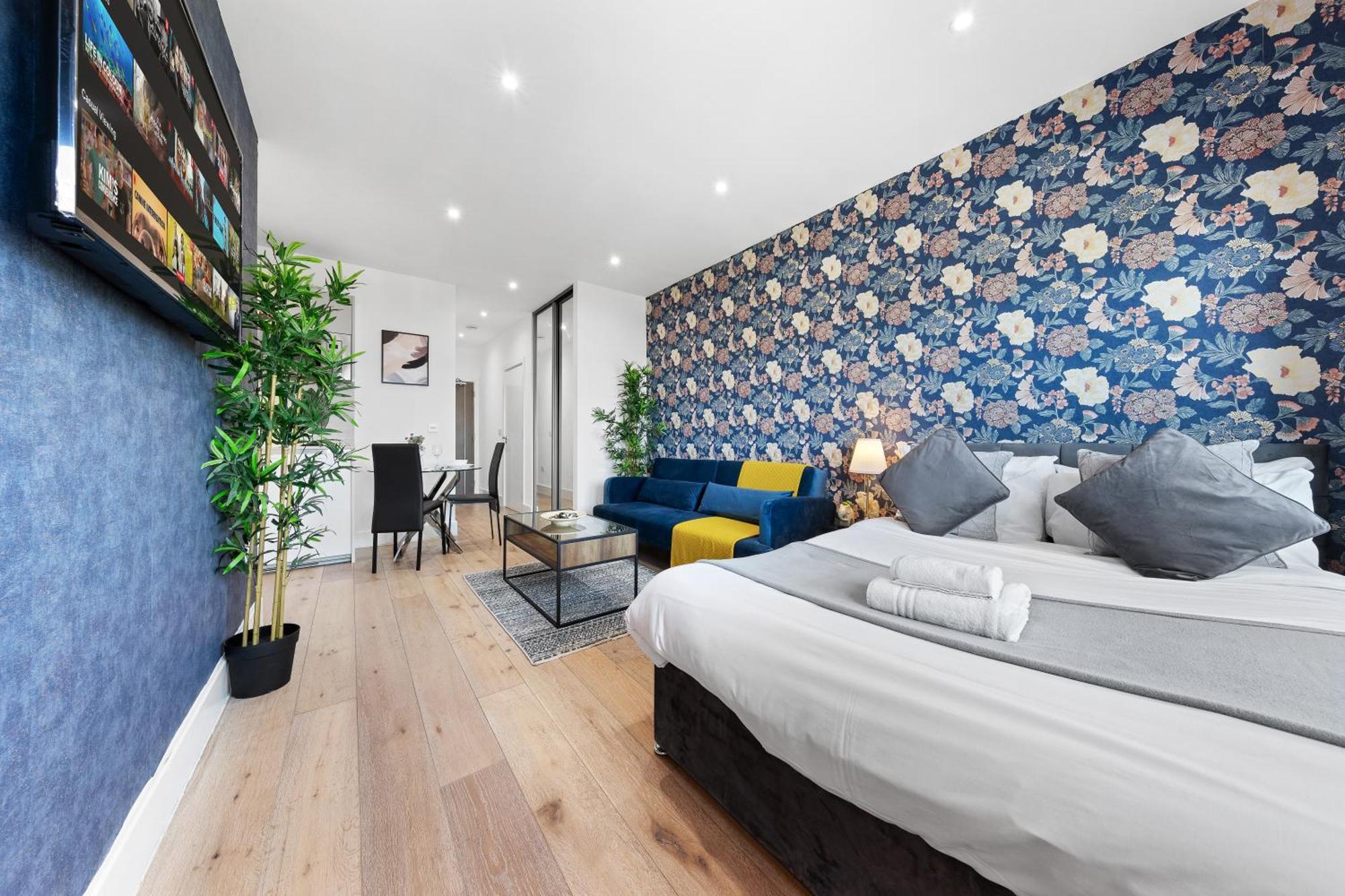 Modern One Bedroom Flat - Sleeps 5 -Near Heathrow - London Ub3 Ngoại thất bức ảnh